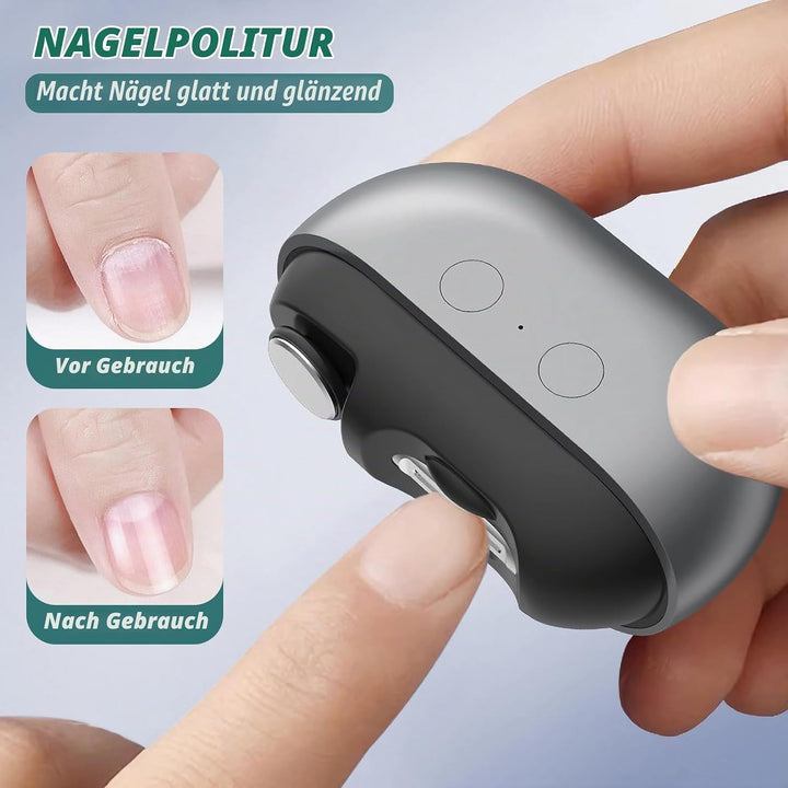 OneNine Elektrischer Nagelknipser, 3 in 1 Automatisches Schneiden Schleifen und Aufbewahren von Nage