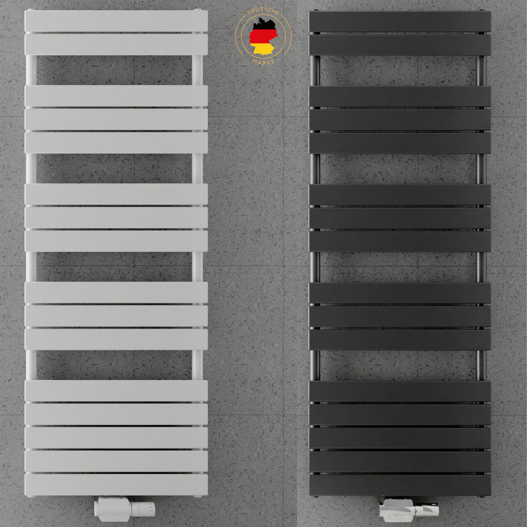 MC Heat ® Premium Badheizkörper 400x1600 mm - Handtuchwärmer in Anthrazit - Paneelheizkörper für Mit