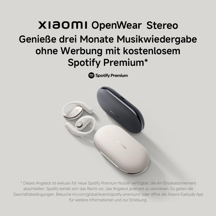 Xiaomi OpenWear Stereo - Leichter Bluetooth Open Ear Kopfhörer für den ganzen Tag mit 7.5 + 38.5 Stu