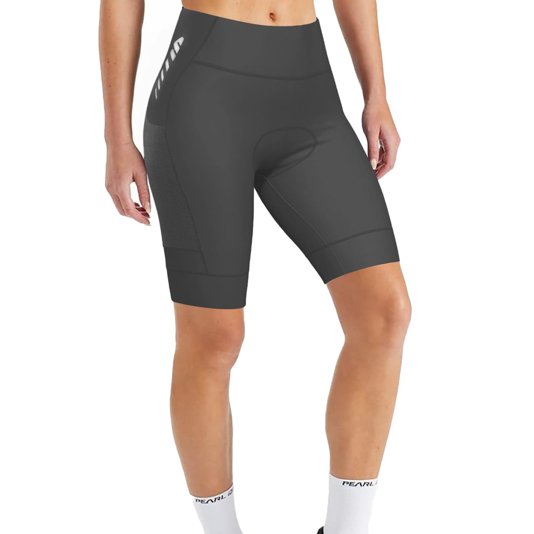Lo.gas Radlerhose Damen Gepolstert,Fahrradhose Damen Radhose Kurze High Waist Elastische Radshorts A