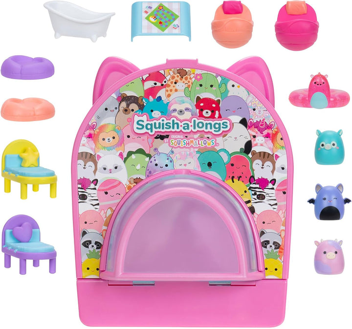 Squish-a-longs SQAL0037 - Party Pack On-The-Go Playset - Serie 1 - (3) 2,5 cm Mini-Squish mit (9) Ei
