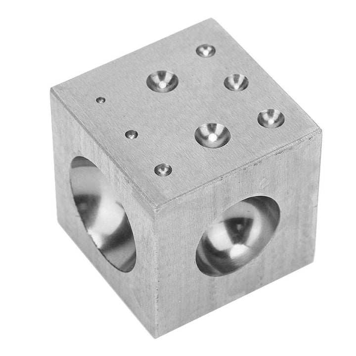 Durable Jewelry Dapping Block, Metal Dapping Block, 50MM 1,97 Zoll Hobbyisten, Juweliere für Schmuck