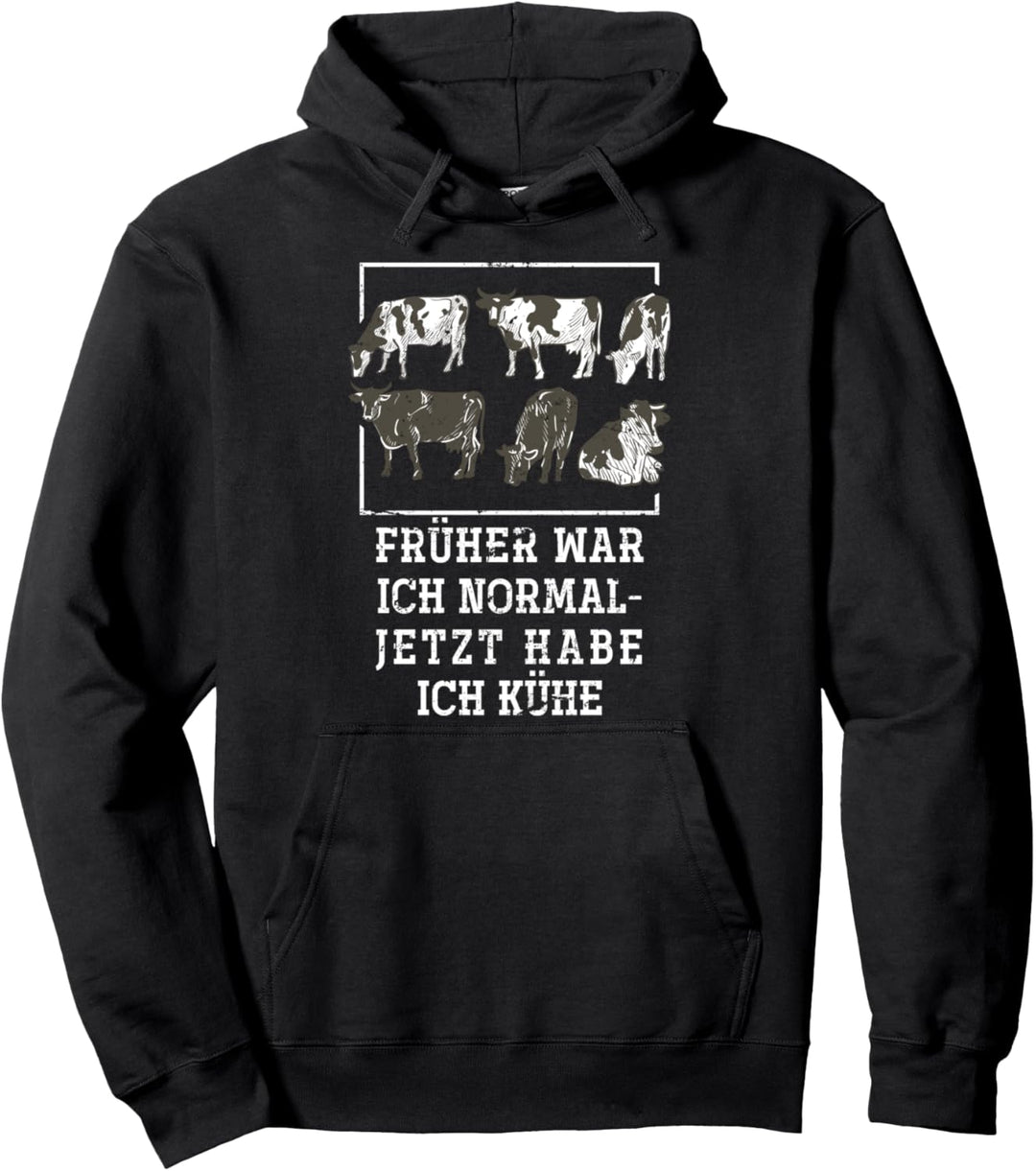 Geschenk für Landwirte Bauernhof Tiere Kuh Pullover Hoodie