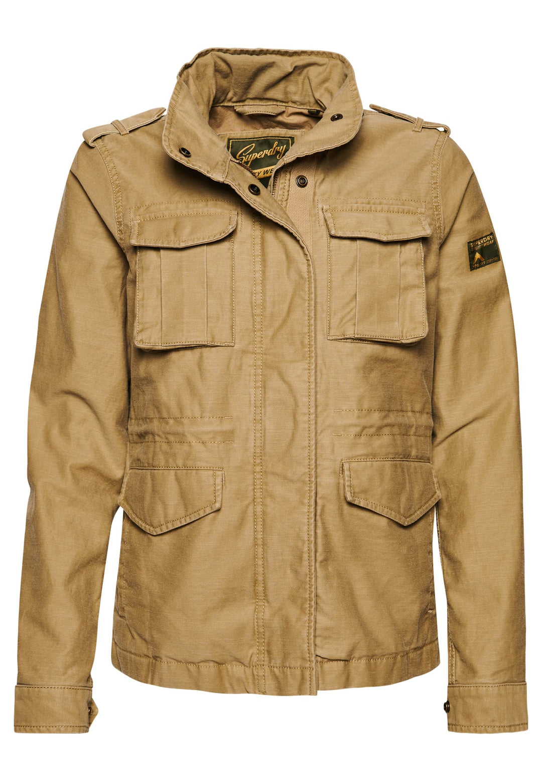 Superdry Damen Militärjacke Jacke, braun