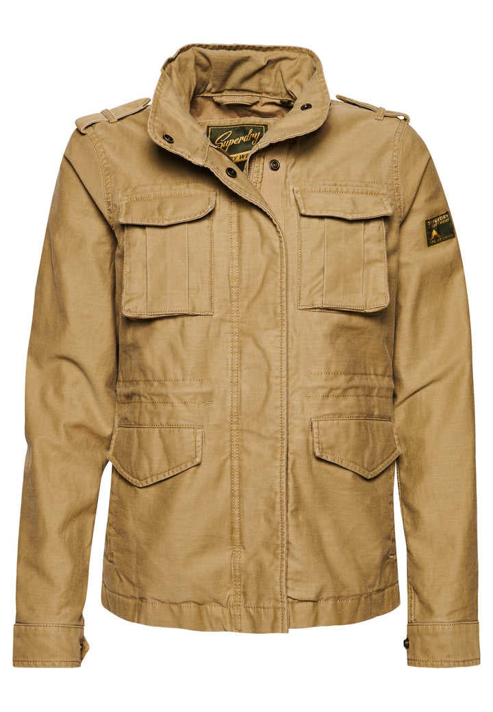 Superdry Damen Militärjacke Jacke, braun