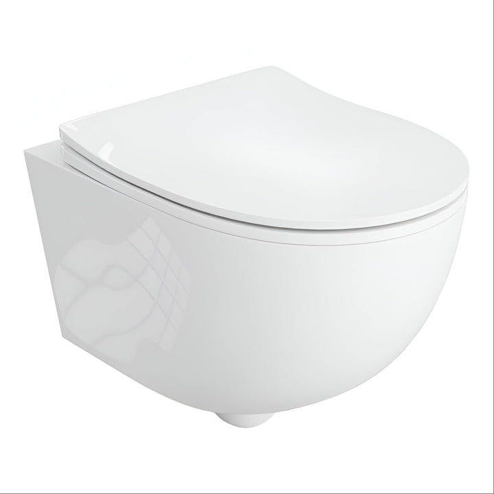 LAVITA Wand-WC Brava Hänge Toilette WC Sitz Toilettendeckel mit Absenkautomatik & Metallscharniere T