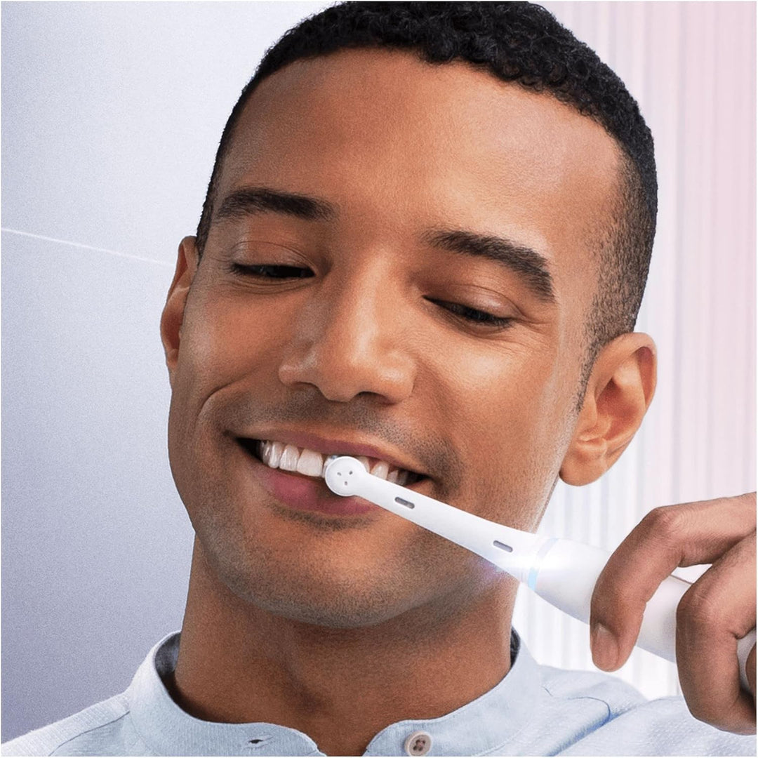 Oral-B iO Gentle Care, Aufsatz, 4 Ersatzbürsten für elektrische Zahnbürste, für eine sanfte Reinigun