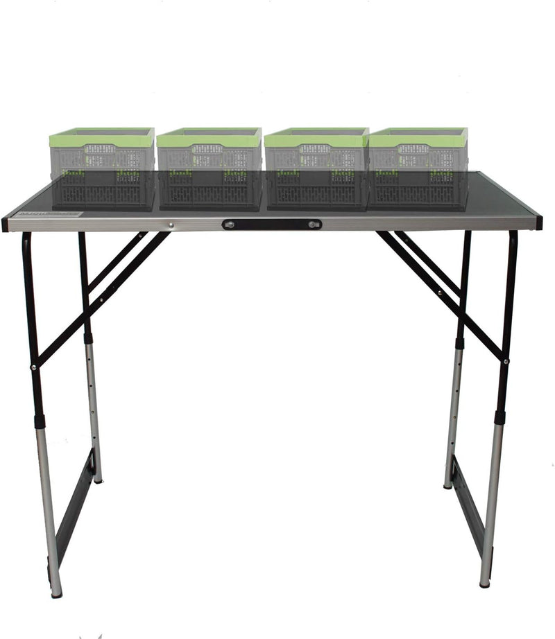 TRUTZHOLM 3-er Set Alu Multifunktionstisch (3X 100x60cm) Flohmarkttisch Campingtisch Markttisch Klap