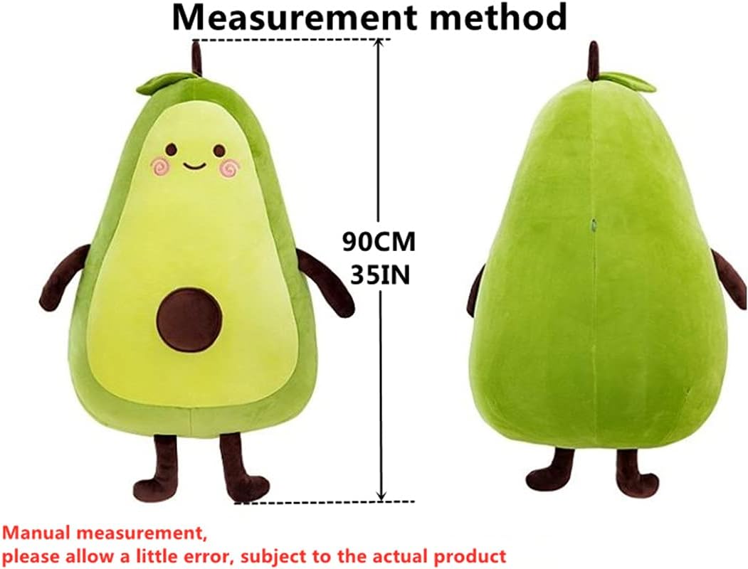 Tikwisdom Avocado, Alligatorbirne, grüne Avocado, Simulation Avocado, Plüschtier, Puppenschlafkissen