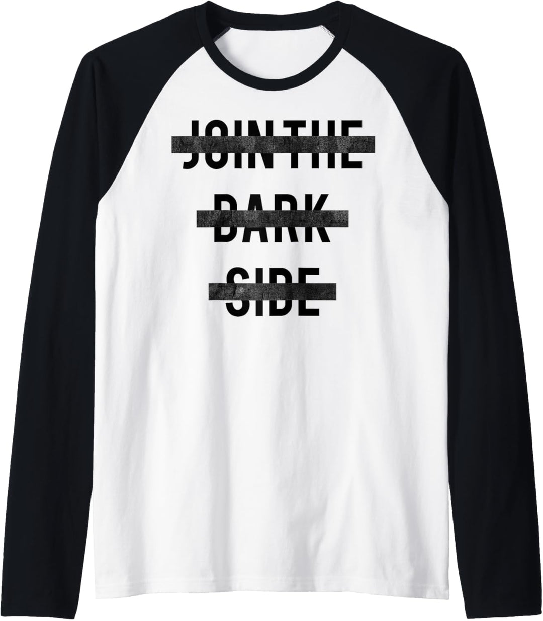 Star Wars Join The Dark Side Black Out Raglan