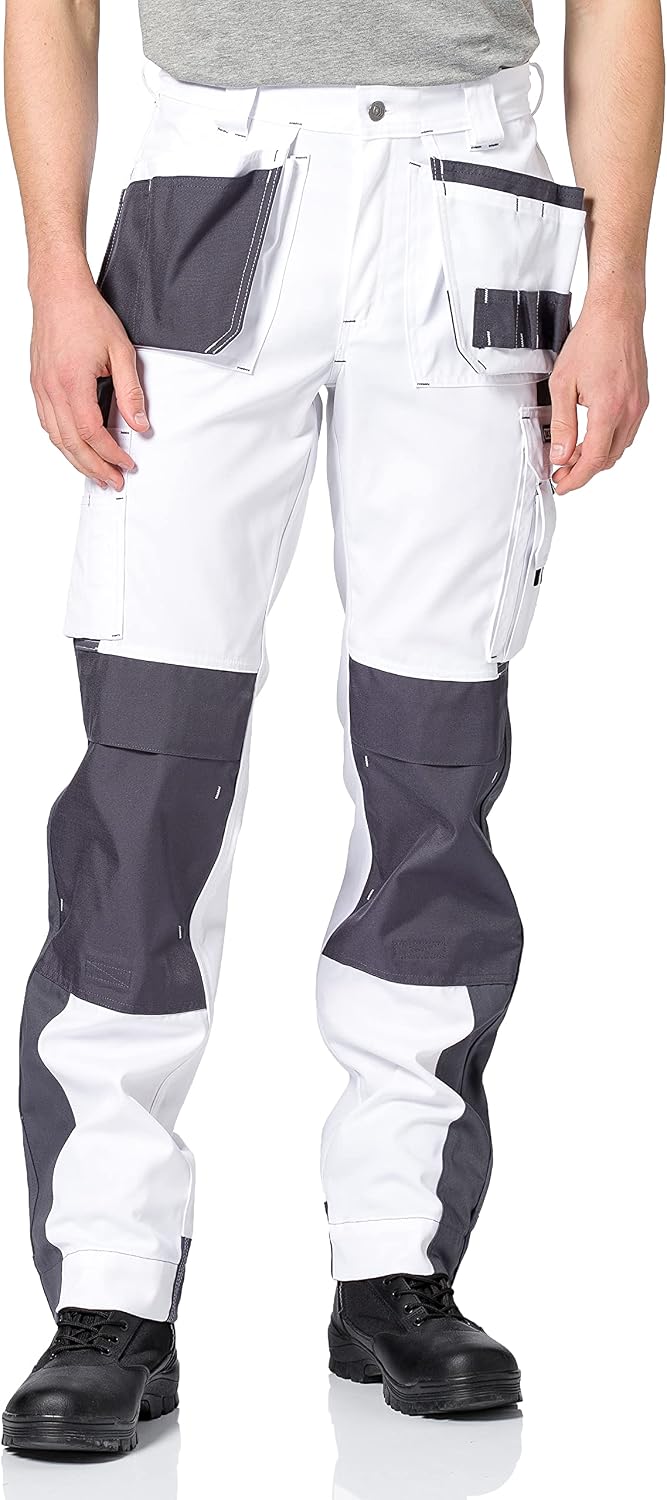 Dassy Unisex Pantaloni Hose 62 Bianco/Grigio Cemento., 62 Bianco/Grigio Cemento.