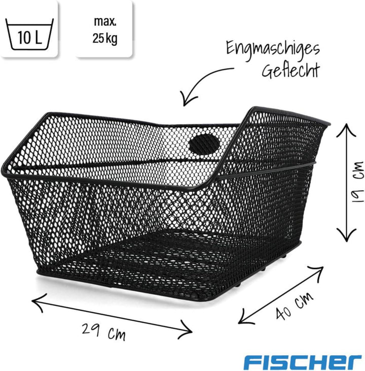 Fischer Gepäckträgerkorb, Fahrradkorb, Gepäckträgerkorb
