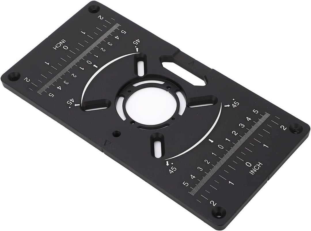 Router Table Insert Plate for Table Benches Router Jig Saw Trimmer with Edge Treatment and Grooving