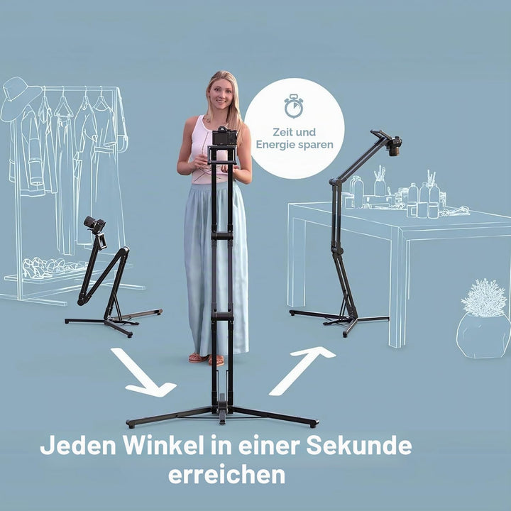 Edelkrone StandPLUS PRO Flexibles und faltbares Kamerastativ für Videokameras und Kompaktkameras