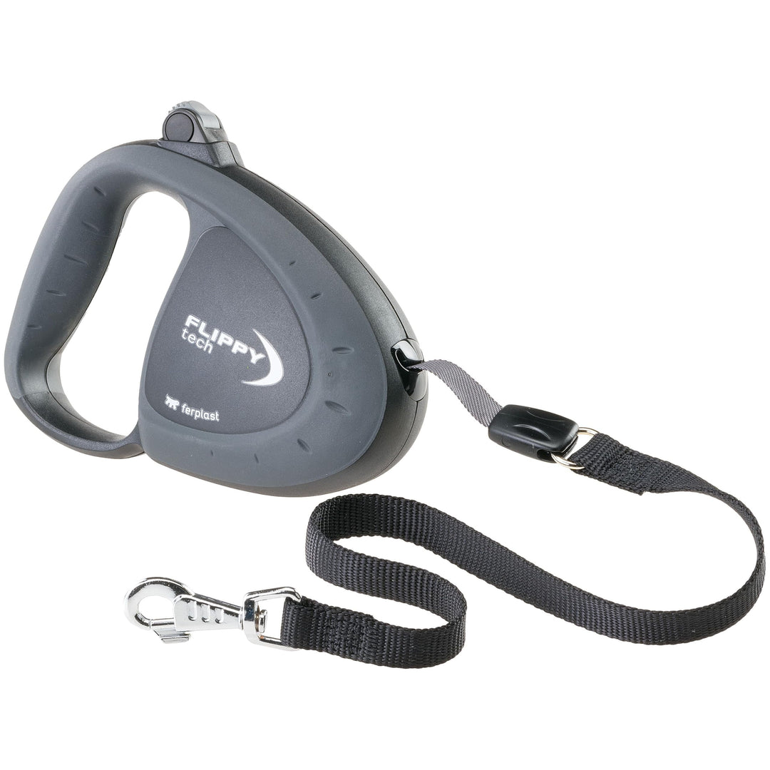 Ferplast Guinzaglio per Cani Allungabile FLIPPY TECH, Guinzaglio per Cani Taglia Grande fino a 50 Kg