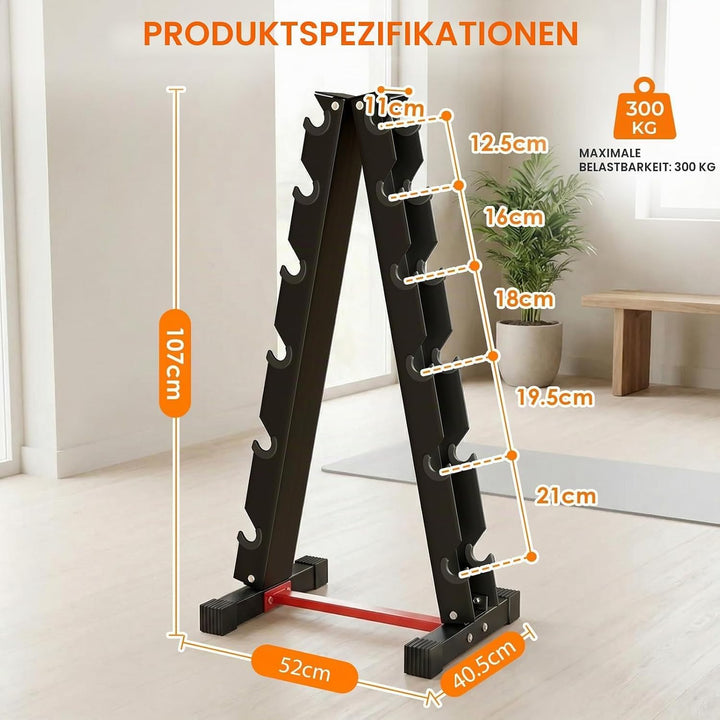 LIFERUN Kurzhantel Rack,Hantelablage für Kurzhanteln, Ablage für Hanteln aus Strapazierfähiger Stah,