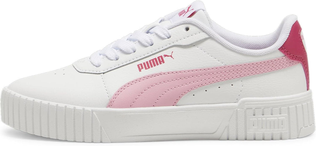 PUMA Mädchen Carina 2.0 Jr Sneaker 37.5 EU Puma White Pink Lilac Puma White, 37.5 EU Puma White Pink