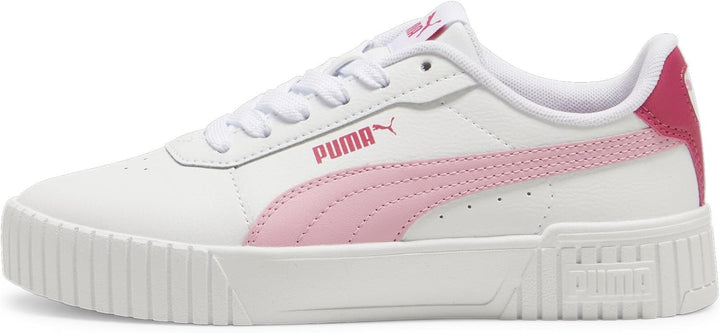 PUMA Mädchen Carina 2.0 Jr Sneaker 37.5 EU Puma White Pink Lilac Puma White, 37.5 EU Puma White Pink