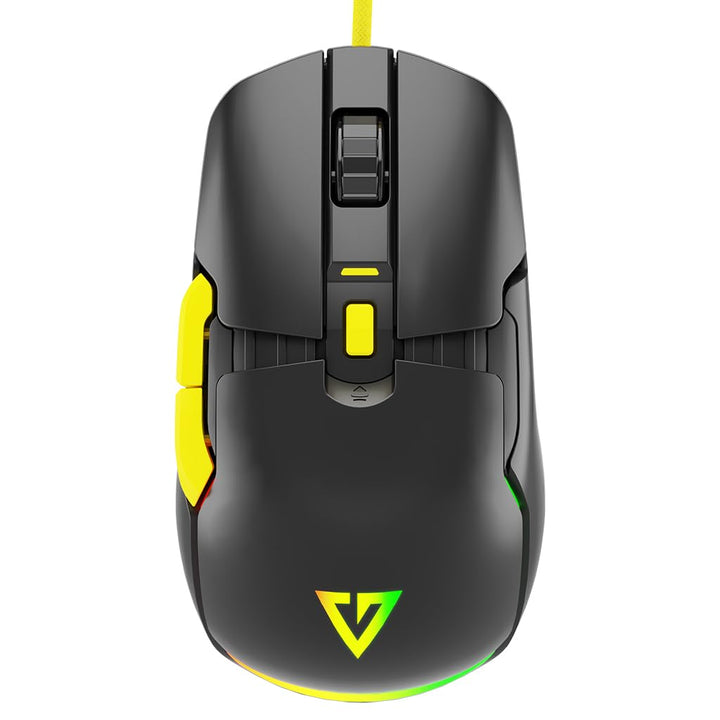 Modecom Volcano Jager Gaming Maus kabelgebunden mit RGB LED Beleuchtung & optischem Sensor | Ergonom