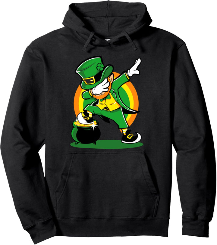 Dabbing Leprechaun Dabrechaun Lustige Dab St Patrick Day Pullover Hoodie