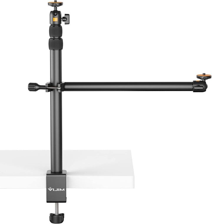 Kamera Tischhalterung, ULANZI LS02 Kamera Tischstativ, 44cm-105cm Einstellbar, Overhead Stativ für S
