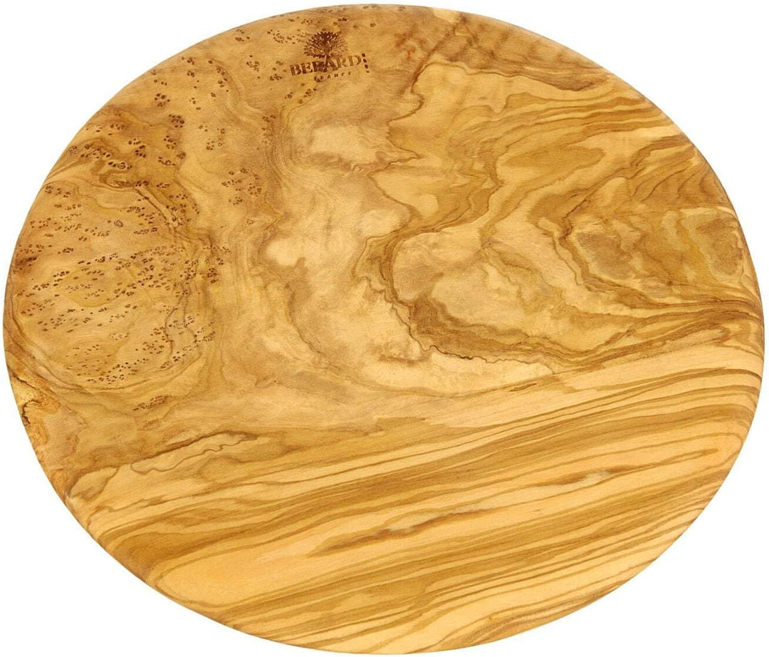 Bérard Rundes Brett Schneidbrett, Olivenholz, Holz, 23 x 23 x 4 cm