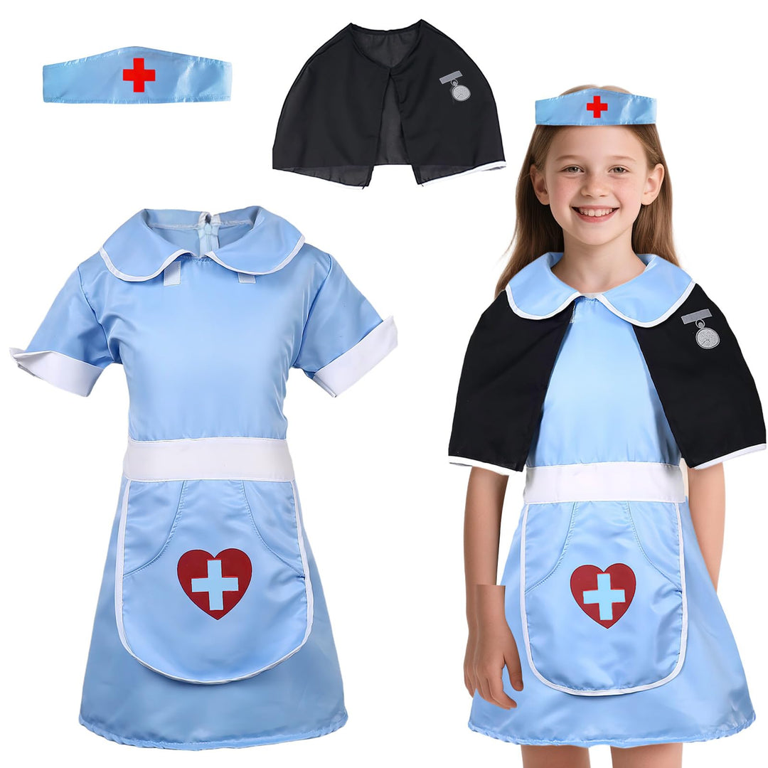 Halloween Nurse, Krankenschwester-Set, Nurse Costume, Ordensschwester Kostüm, Krankenschwester Hallo