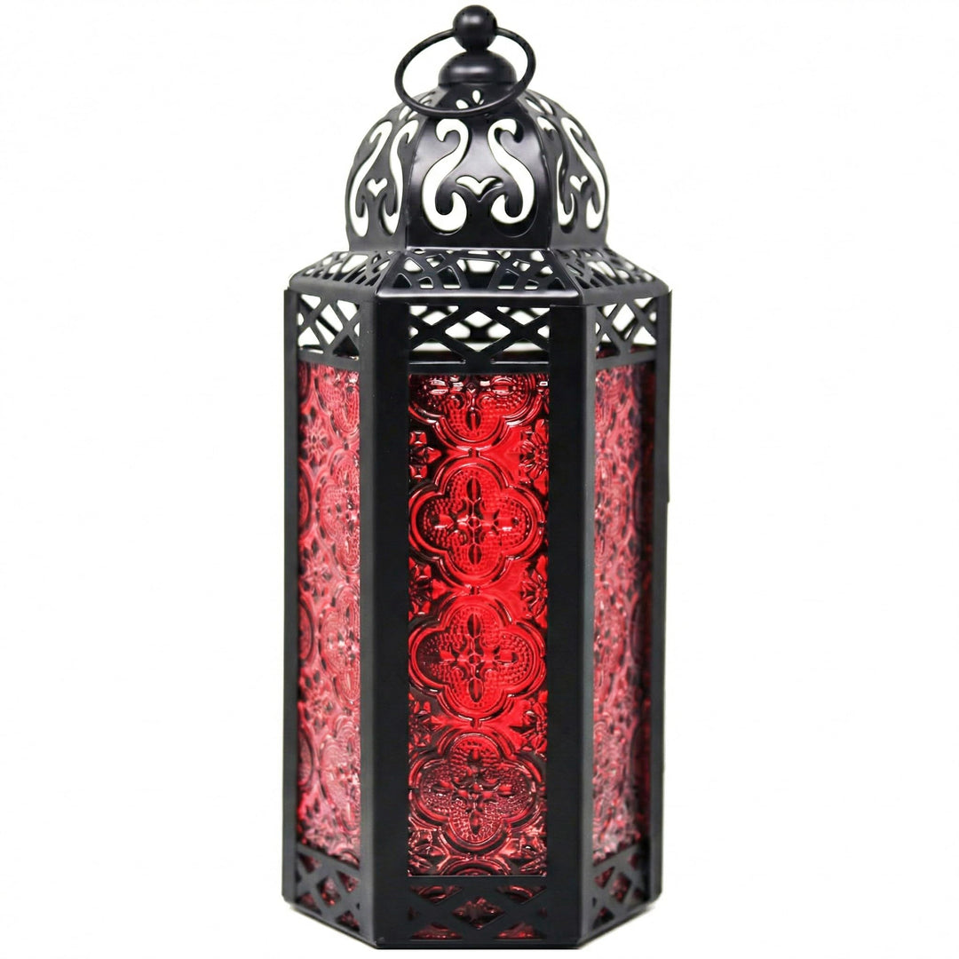 Vela Lanterns Marokkanische Lampenlaterne, dekorativer Kerzenhalter für Innen- und Aussenbereich, He