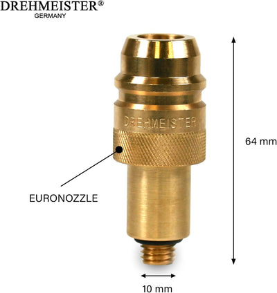 Euronozzle Tankadapter M10 (10 mm x 1,5 mm) - Adapter für Autogasfahrzeuge - LPG Adapter für Autogas