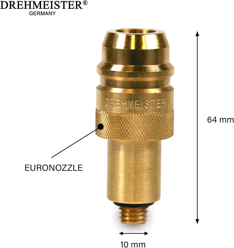 Euronozzle Tankadapter M10 (10 mm x 1,5 mm) - Adapter für Autogasfahrzeuge - LPG Adapter für Autogas