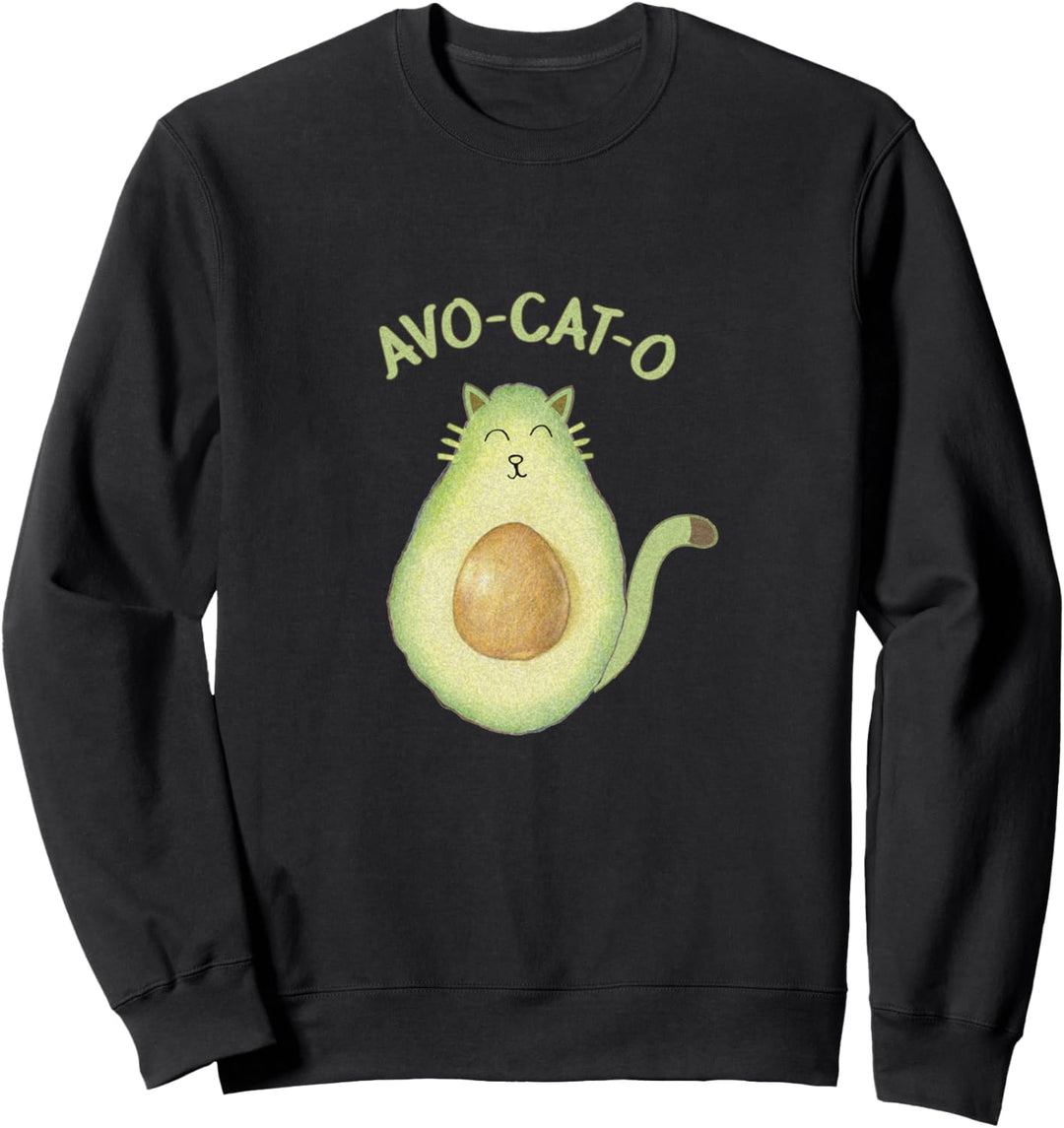 Avo-cat-o Funny Avocado Cat Pun Sweatshirt