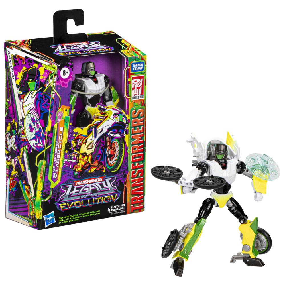 Transformers Generations Legacy Evolution Deluxe Class Action Figurine G2 Universe Laser Cycle 14 cm