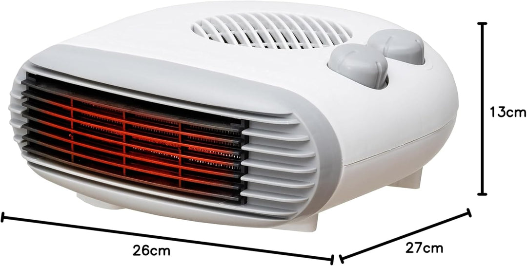 Elektroheizung 2000W LUX13 mobiles Heizgerät Thermoventilator Heizlüfter Elektroheizkörper weiss mob