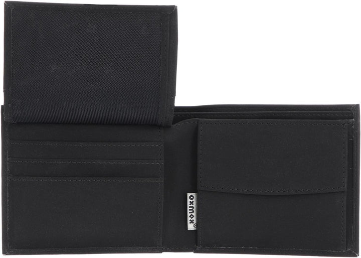 Oxmox New Cryptan Geldbörse 12 cm Footsteps (Schwarz), Footsteps (Schwarz)