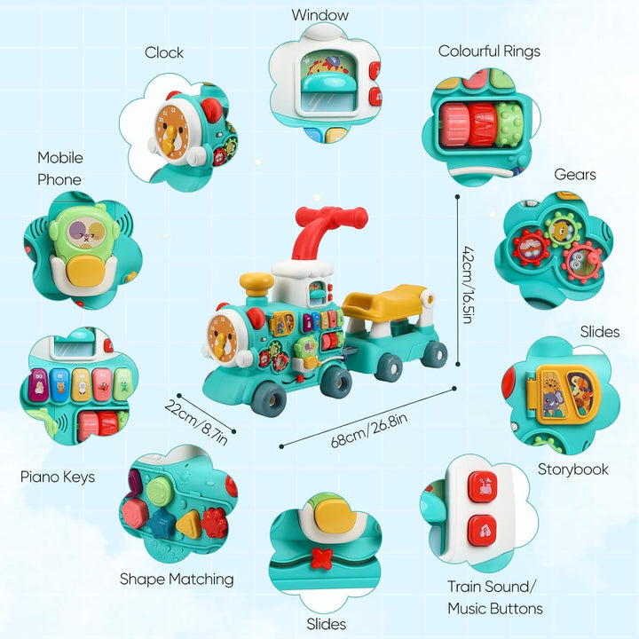 Lauflernhilfe für Babys, 5-in-1, abnehmbarer Lauflerner, Spielzeug für Aktivität und Entwicklung, La