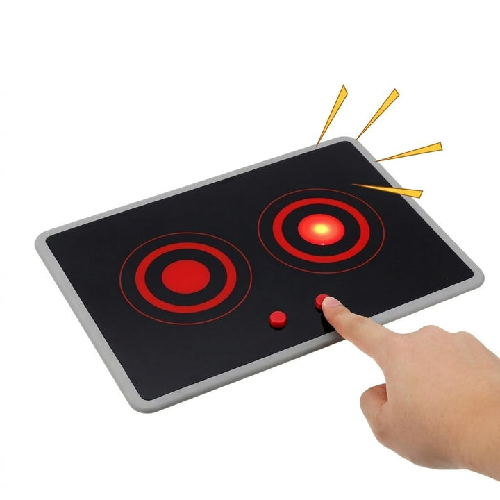 Kisangel Realistischer Induktionsherd mit Sound Licht Rollenspiel Küchenspielzeug für Kleinkinder Ba