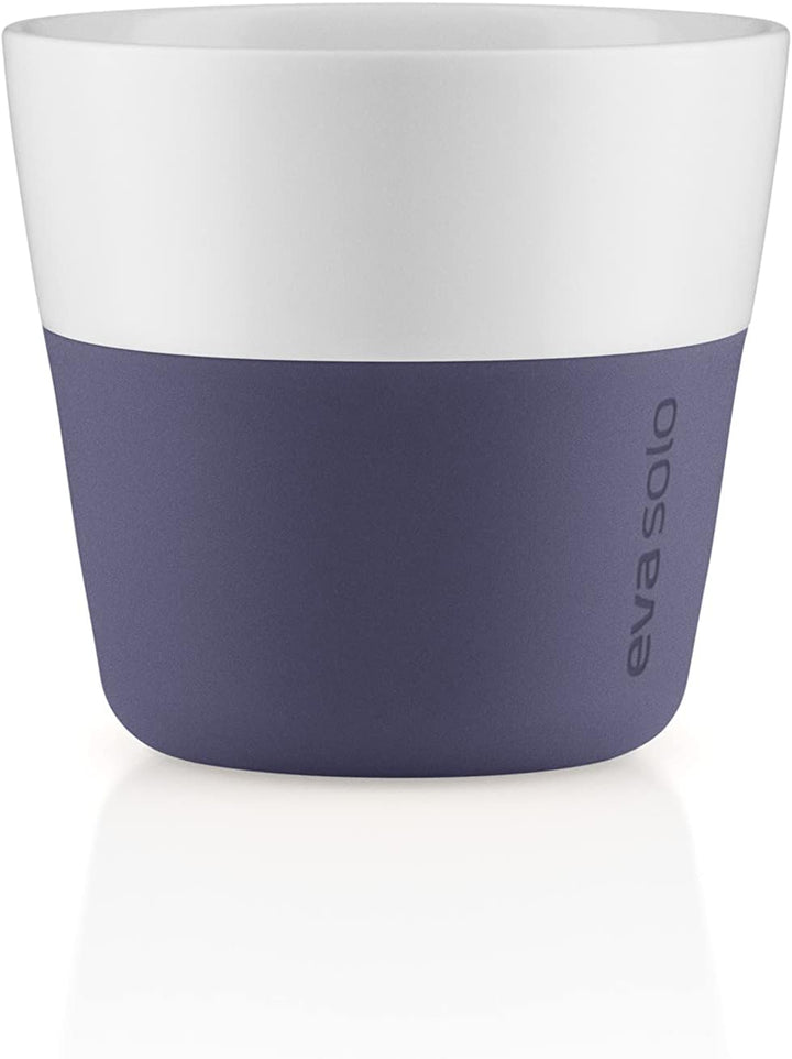 EVA SOLO | 2 Cafe Lungo Becher | 230 ml | Gut zu halten durch Silikonbeschichtung | Spülmaschinenfes
