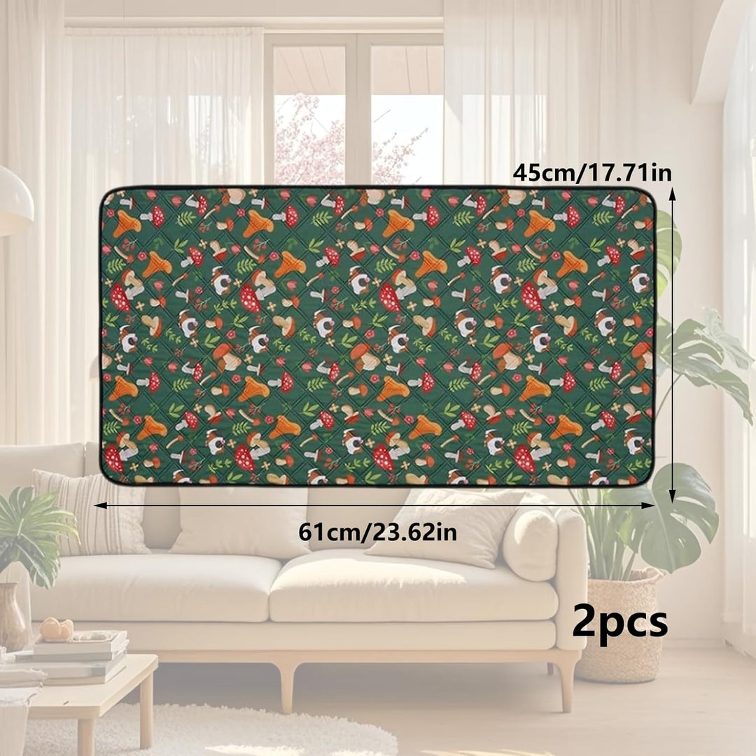 Meerschweinchen Käfigmatte, 2 Stück, 60x45cm, Pads für Kleine Haustiere, Ideal für Käfig, Sofa und A