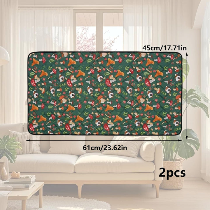 Meerschweinchen Käfigmatte, 2 Stück, 60x45cm, Pads für Kleine Haustiere, Ideal für Käfig, Sofa und A