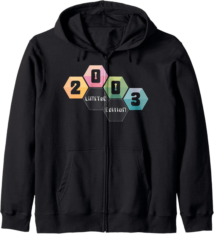 21. Geburtstag Mann Frau 21 Jahre 2003 Deko Lustig Geschenk Kapuzenjacke