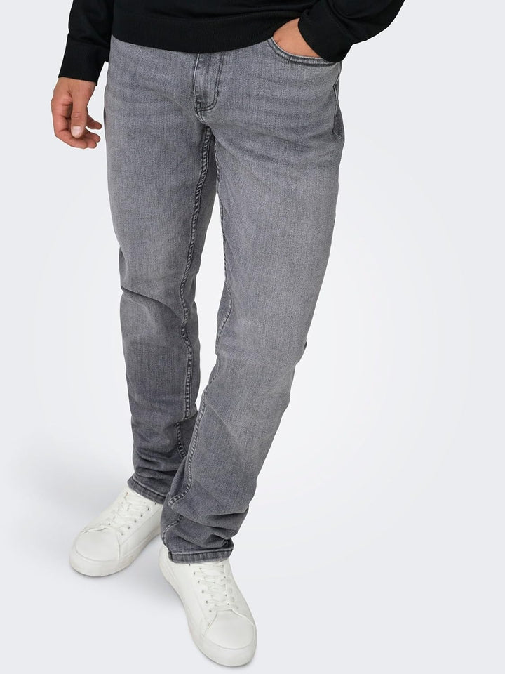 Only & Sons Male Normal geschnitten Jeans ONSWEFT Mittlere Taille Normal geschnitten Jeans 27W / 32L
