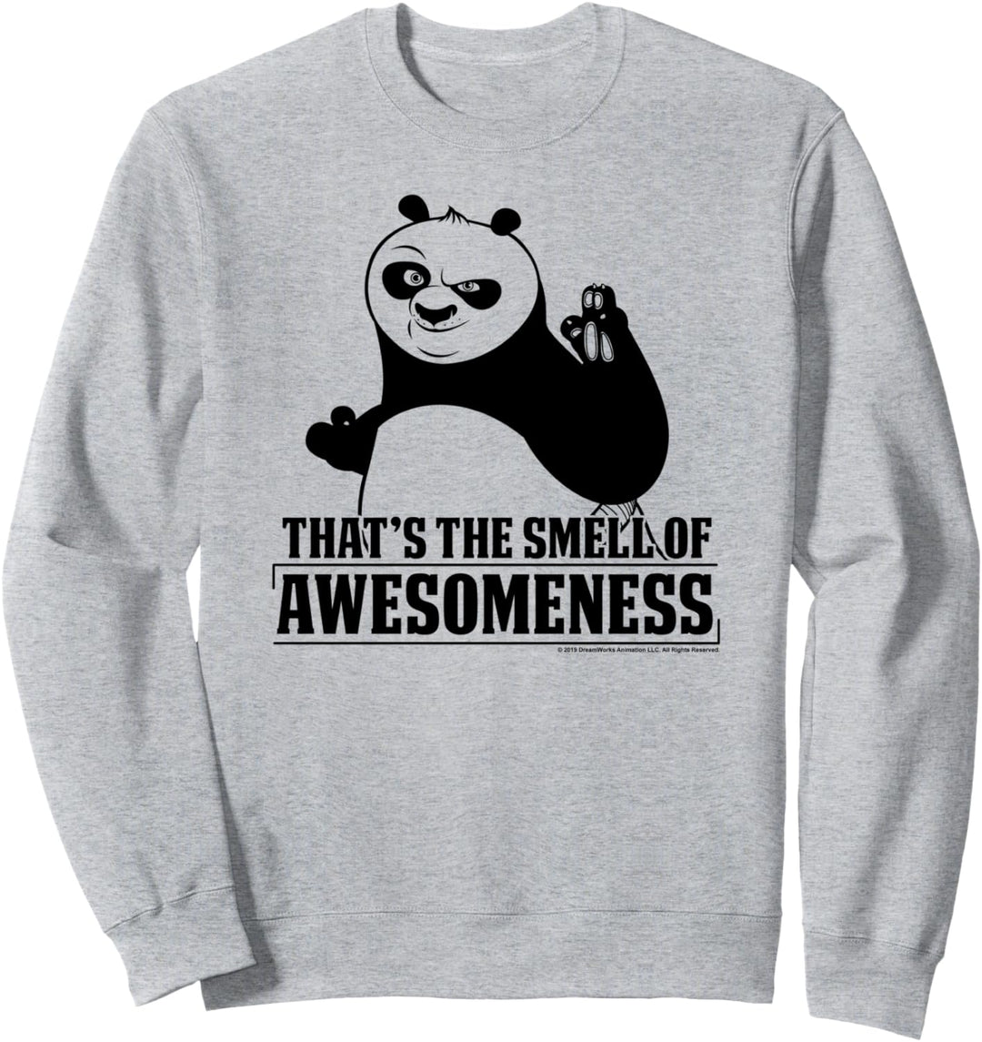 Kung Fu Panda Smell The Awesomeness Po Portrait Sweatshirt