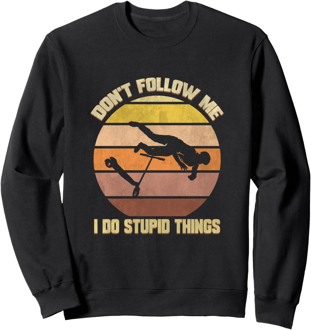 Scooter Don't Follow me Tretroller Elektro Roller Geschenk Sweatshirt