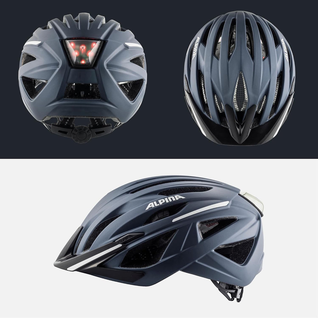ALPINA HAGA - Stossabsorbierender, Sicherer & Optimal Anpassbarer Urban Fahrradhelm Mit Integriertem