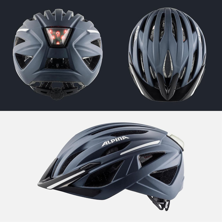 ALPINA HAGA - Stossabsorbierender, Sicherer & Optimal Anpassbarer Urban Fahrradhelm Mit Integriertem