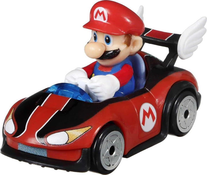 Hot Wheels GXX97 - Mario Kart-Fahrzeuge im 4er-Pack mit 1 exklusiven Sammlermodell, Spielzeug ab 3 J