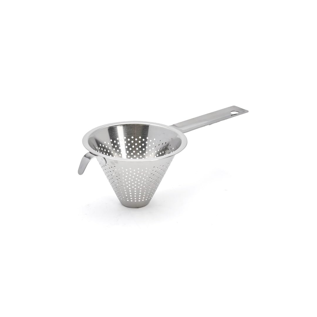 De Buyer - 3350.10 - Küchenspitzsieb chineser - perforierung 1,5 mm - 10cm, Silber Diamètre 10 cm, D