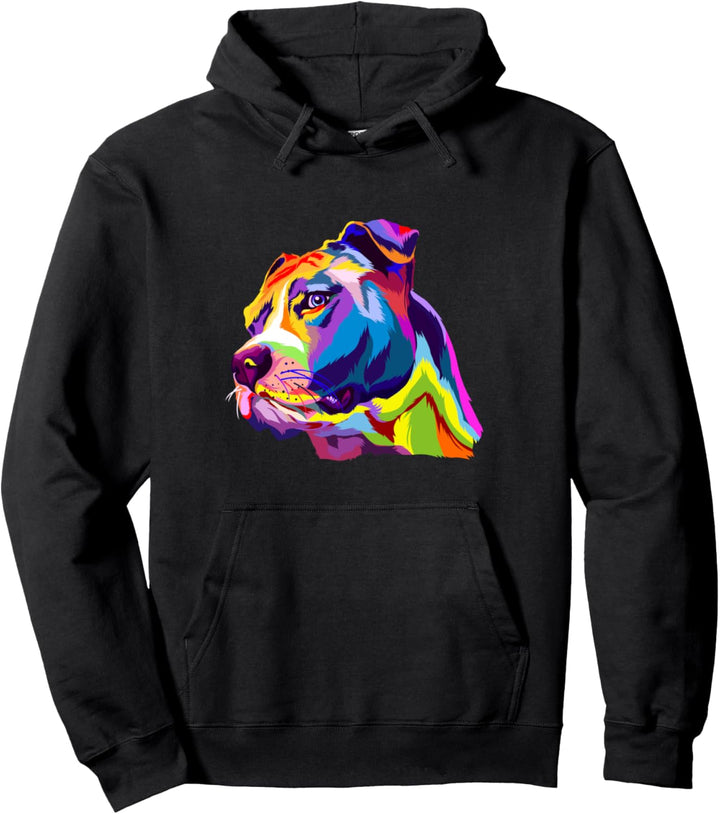 Pitbull Terrier Hund Hunderasse Geschenk Damen Herren Pullover Hoodie