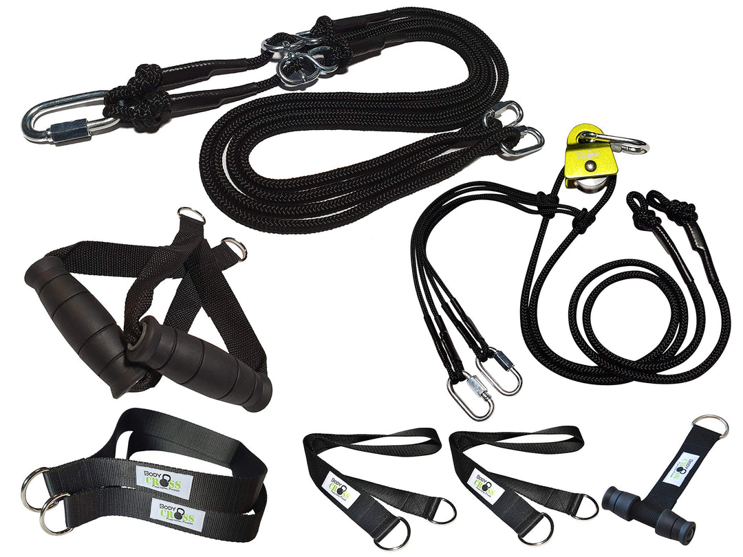 PREMIUM Schlingentrainer Komplett Set, Made in Germany, geprüft & zertifiziert, 2 Slingtrainer im Kr