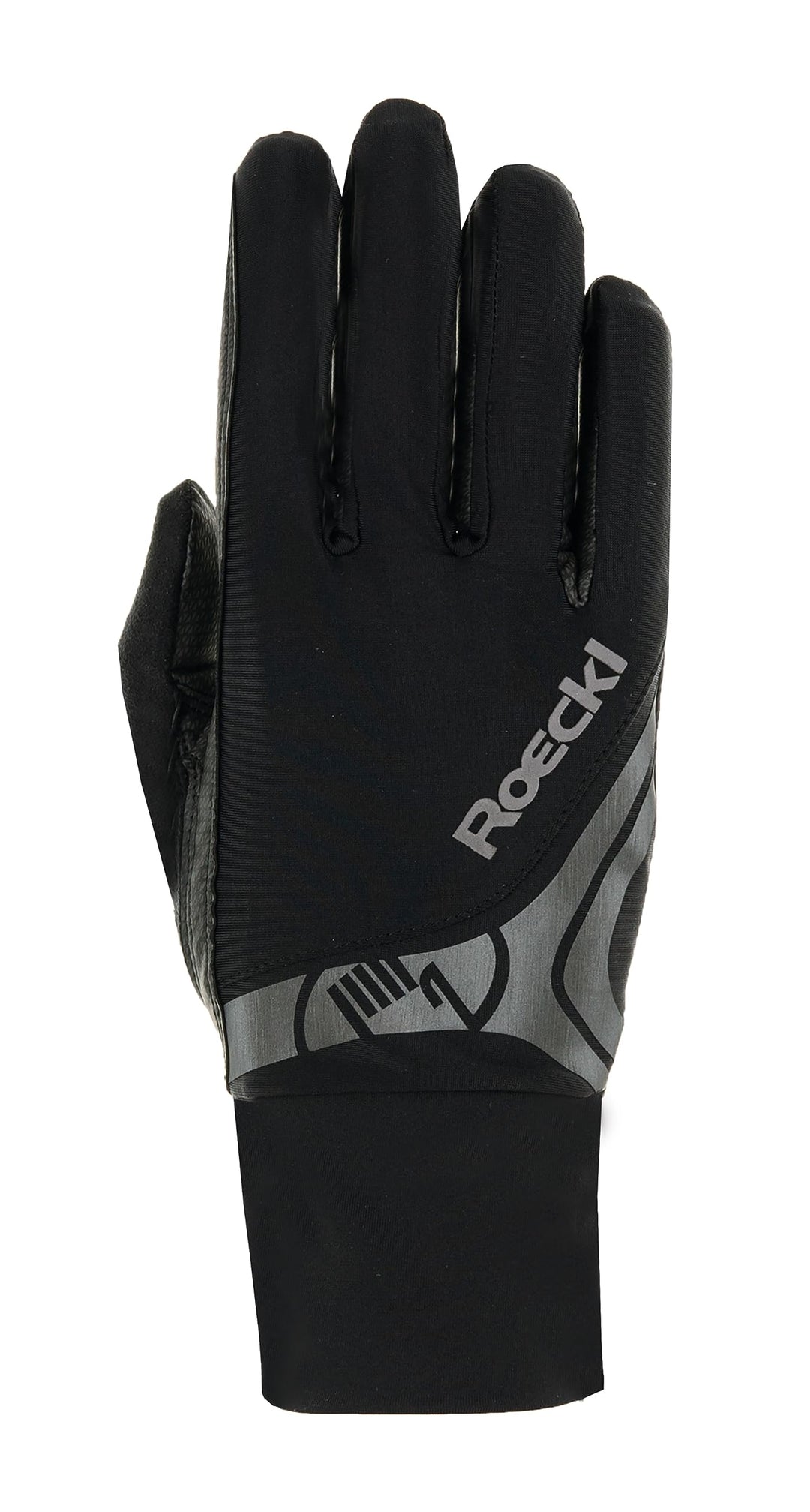 Roeckl Sports Reithandschuh Melbourne, Turnier Sommer Handschuh, 3 Farben, Grösse 6-11 7.5 Schwarz,
